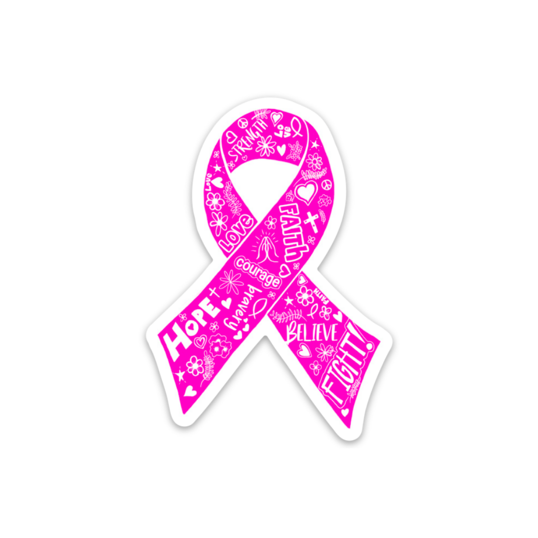 Breast Cancer Ribbon - Sticker